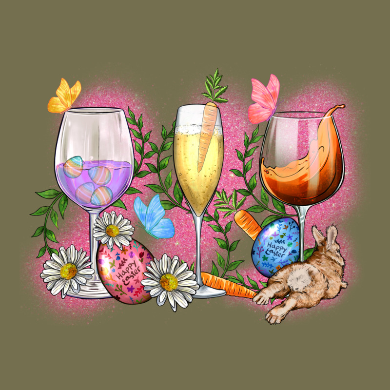 Easter Wine Glasses  Easter Day Vintage Hoodie by CowGirlArtShop | Teevron