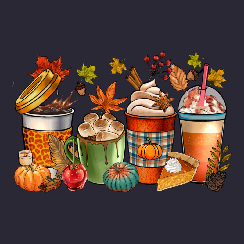 Fall Coffee Cups Vintage Tee by CowGirlArtShop | Teevron
