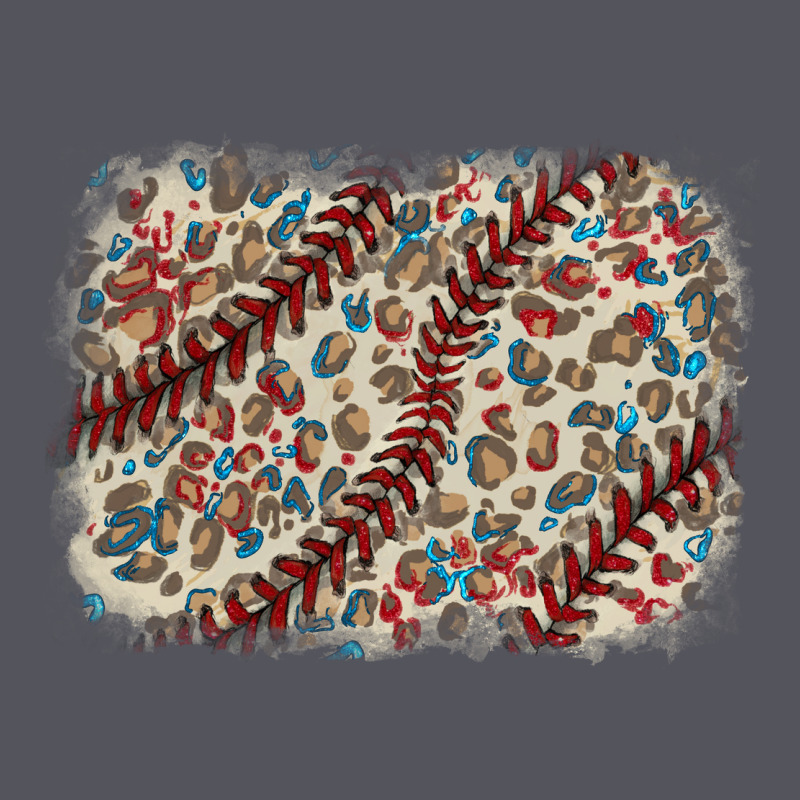 Baseball Leopard Glitter Background Vintage Hoodie by HowdyJamesFarm | Teevron