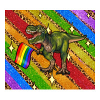 lgbtq dinosaur t rex tumbler | Teevron