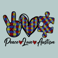 Peace Love Autism Heavy Core Tee | Teevron