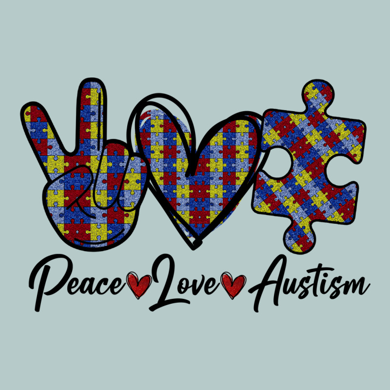 Peace Love Autism Heavy Core Tee by Bettercallsaul | Teevron