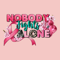 Nobody Fights Alone Cancer Awareness Urban Heavy Tee | Teevron
