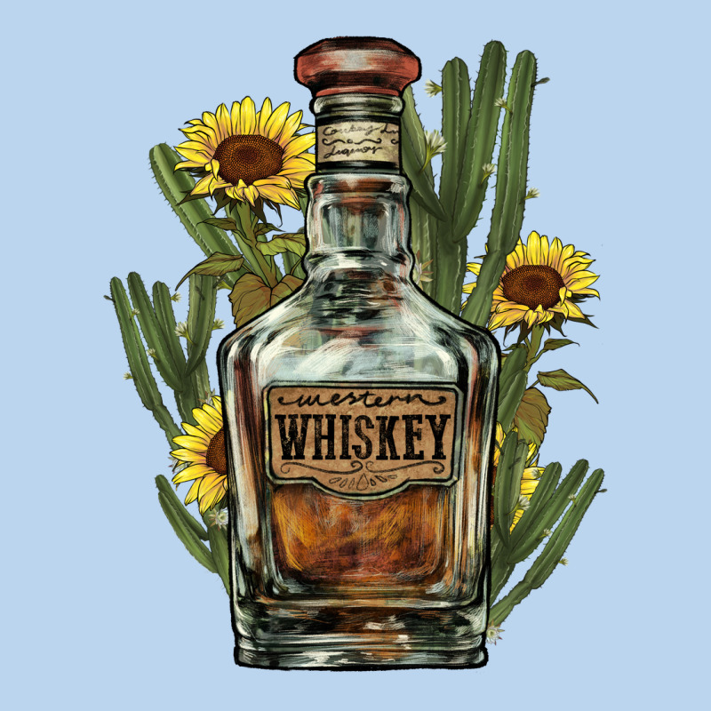 Western Whiskey Bottle Classic Tee by HowdyJamesFarm | Teevron