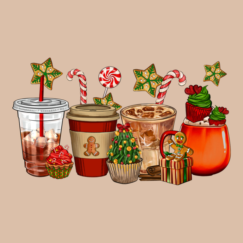 Christmas Cup Cakes Coffee Cups Urban Heavy Tee by CowGirlArtShop | Teevron