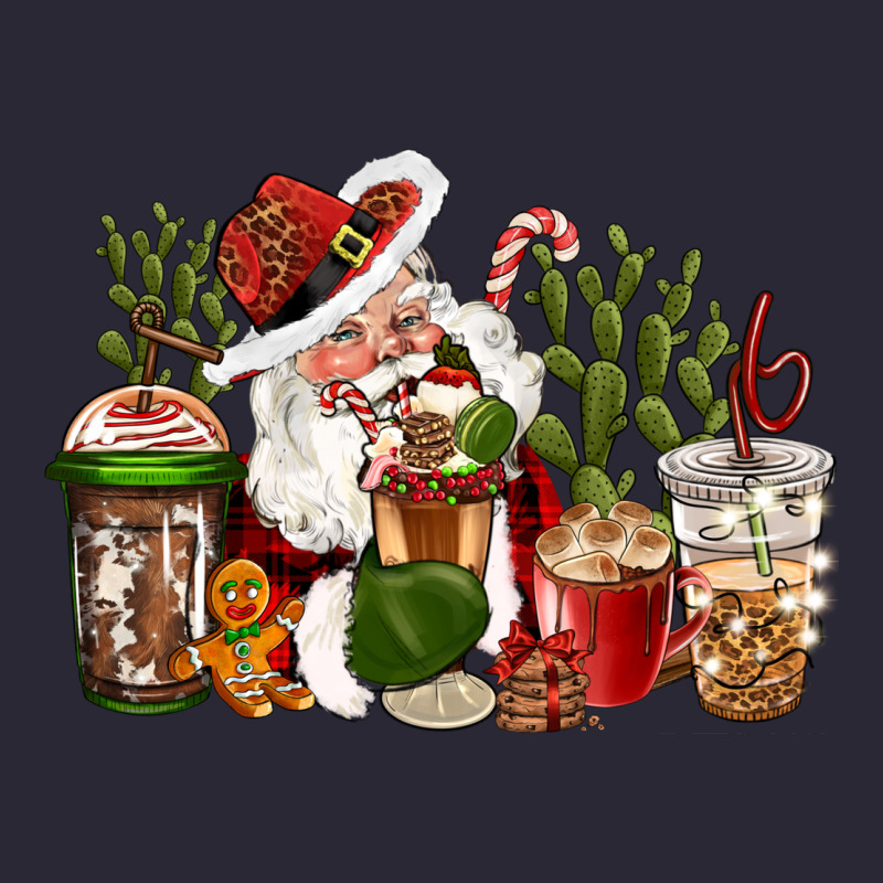 Western Santa Cowboy Coffe Cups Christmas Vintage Tee by CowGirlArtShop | Teevron