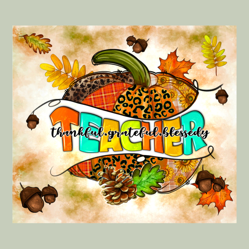 Fall Teacher Pumpkin Classic Tee by TumblerDesignByShophia | Teevron