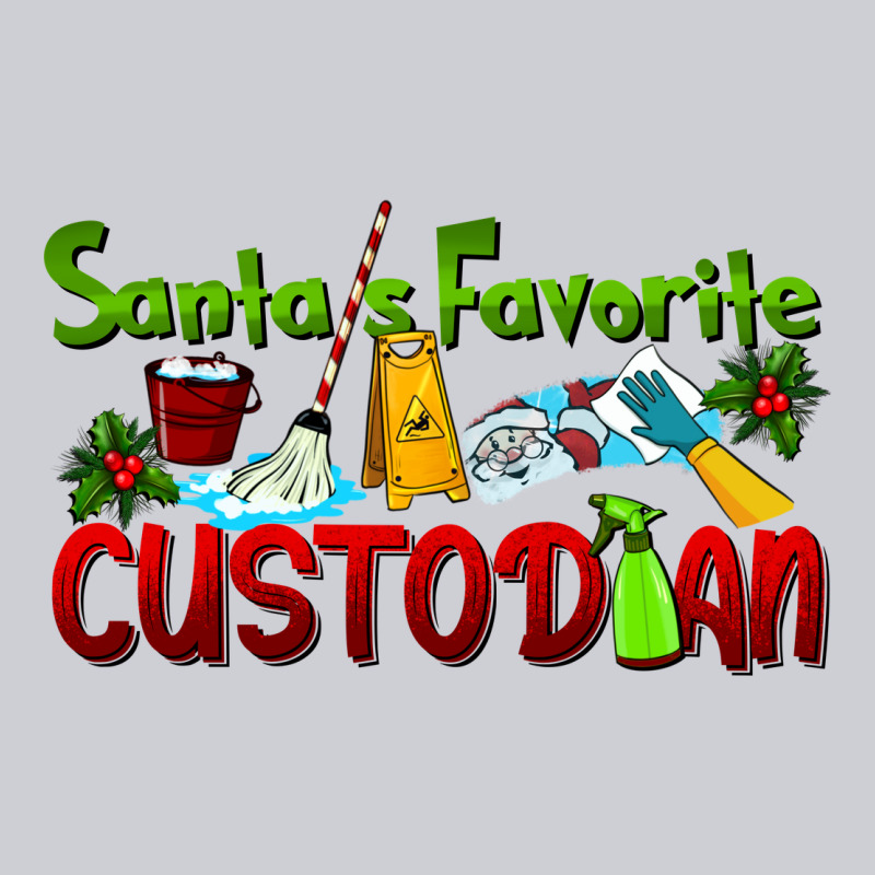 Santa's Favorite Custodian Heavyweight Sweatshirt by LillyAllenDesigns | Teevron