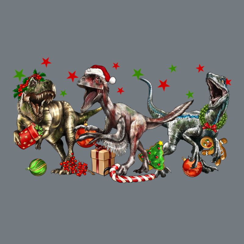 Three Christmas Dinosaurs Heavyweight Sweatshirt by LillyAllenDesigns | Teevron