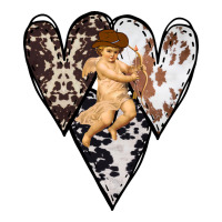Country Cupid Valentine Cowhide Heart | Teevron