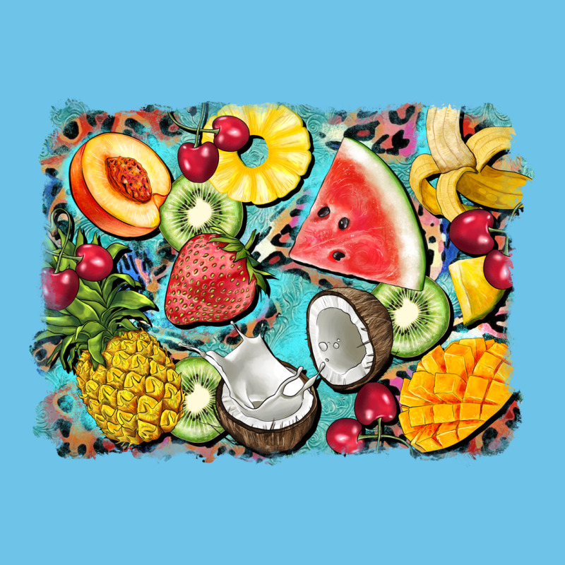 Summer Fruits Background Premium Sweatshirt by BarkalooDesign | Teevron