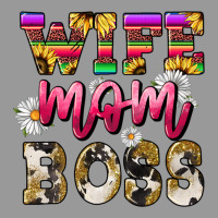 Wife Mom Boss Daisy Mother's Day Vintage Hoodie | Teevron