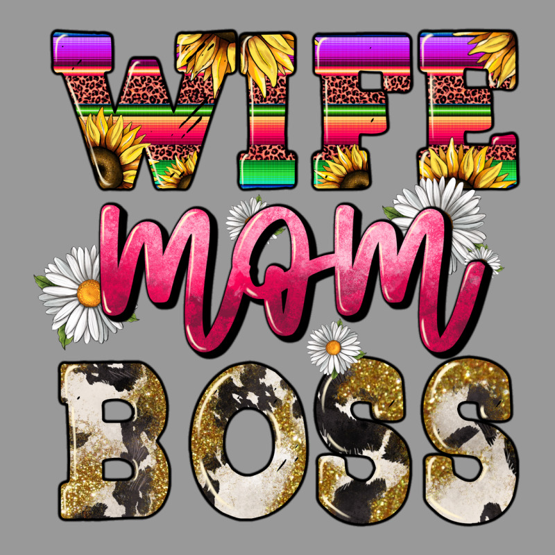 Wife Mom Boss Daisy Mother's Day Vintage Hoodie by HowdyJamesFarm | Teevron