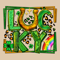 Lucky Horseshoe St Patricks Day Leopard Frame Heavyweight Sweatshirt | Teevron