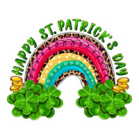 Happy St. Patrick's Day Rainbow And Shamrock | Teevron