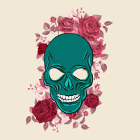 Skull With Flowers Premium Tee | Teevron