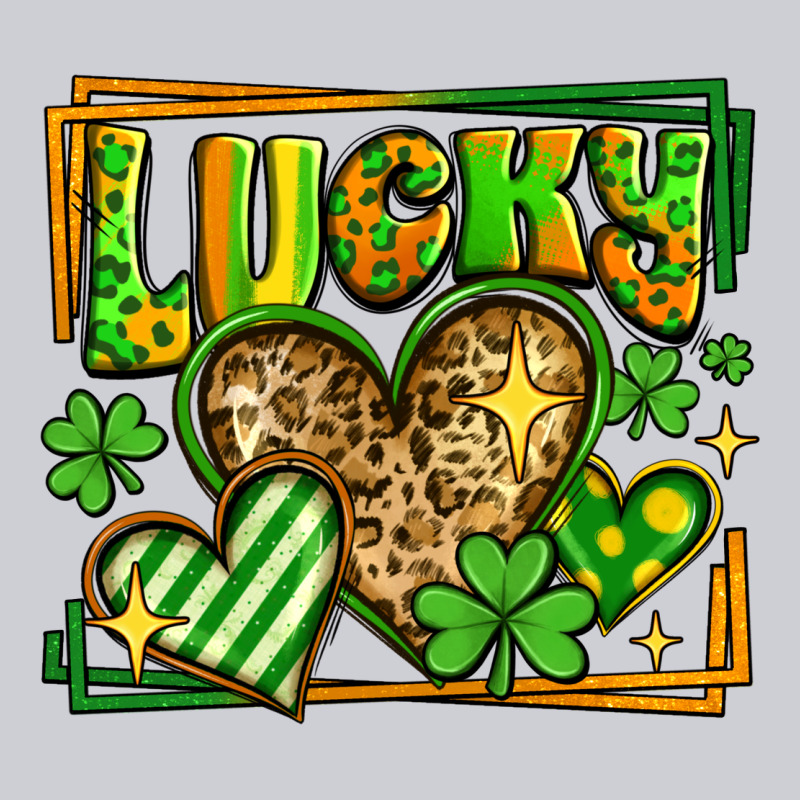 Lucky St Patricks Day Hearts Heavyweight Sweatshirt by LillyAllenDesigns | Teevron