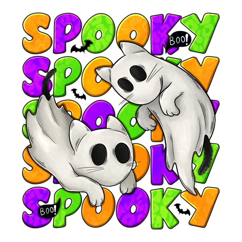 Spooky With Ghost Cats Ladies Tee by texasbilliewilder | Teevron
