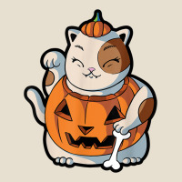 Cute Kawaii Maneki Neko Cat Halloween Pumpkin Costume Boys Urban Heavy Tee | Teevron