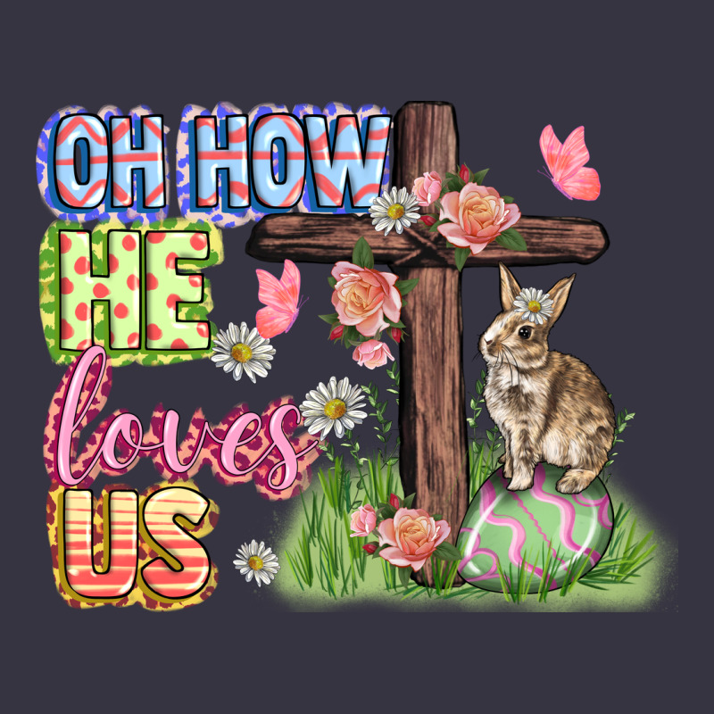 Oh How He Loves Us Easter Day Vintage Hoodie by CowGirlArtShop | Teevron
