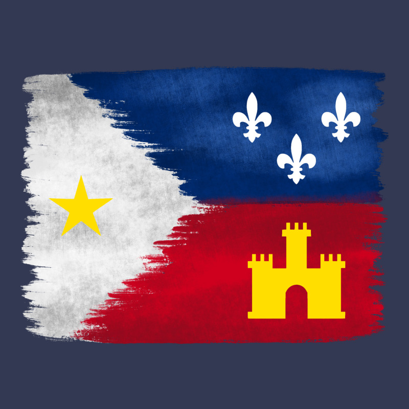 Louisiana Flag Background Heavyweight Hoodie by BarkalooDesign | Teevron