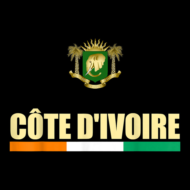 Cote D_ivoire National Flag Ivory Coast Coat Of Arms Gift Heavy Core Tee by trangStudio | Teevron