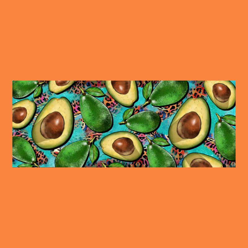 Avacado With Turquoise And Leopard Background 11 Oz Mug Premium Sweatshirt by BarkalooDesign | Teevron