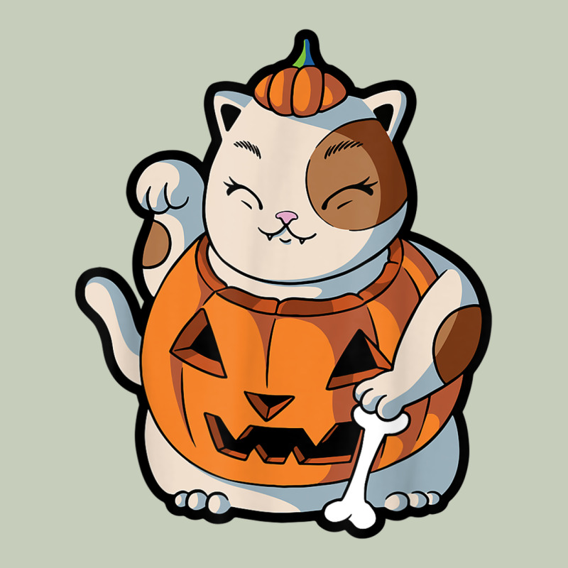 Cute Kawaii Maneki Neko Cat Halloween Pumpkin Costume Boys Long Sleeve Tee by trangStudio | Teevron