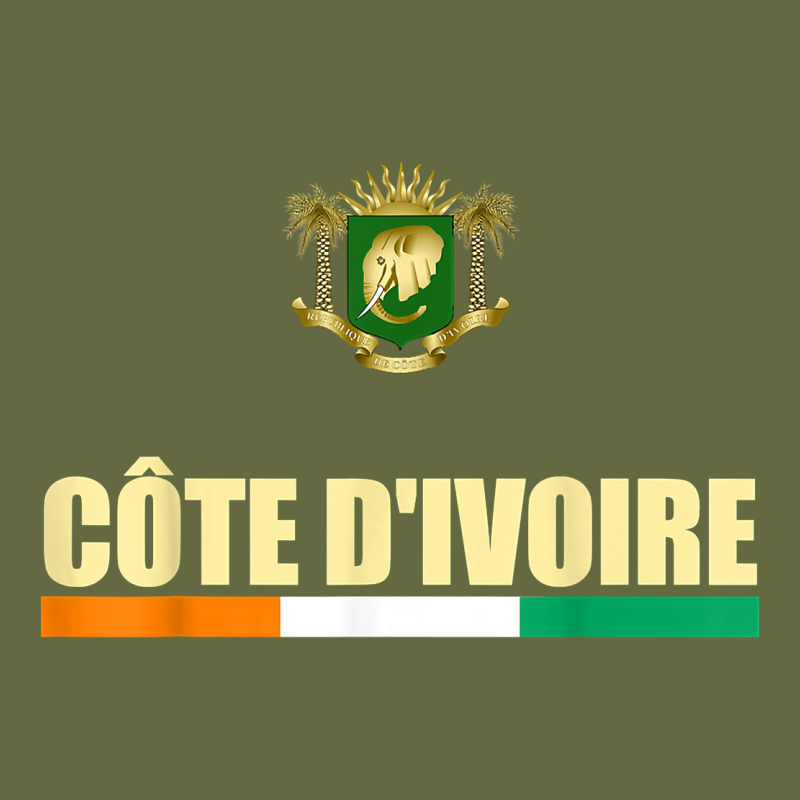 Cote D_ivoire National Flag Ivory Coast Coat Of Arms Gift Long Sleeve Tee by trangStudio | Teevron