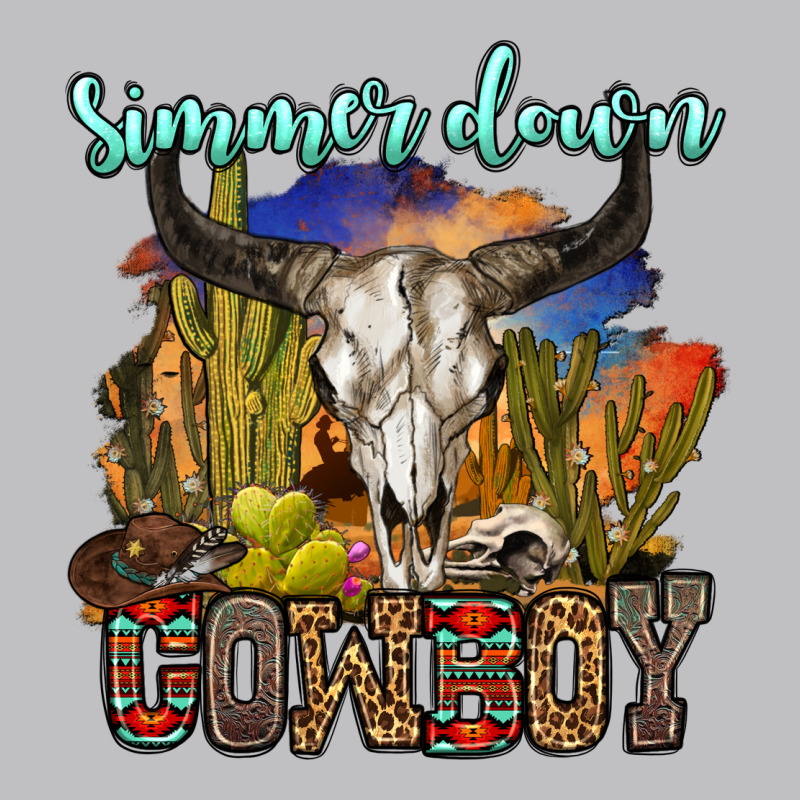 Simmer Down Cowboy Long Sleeve Tee by OliviaCreatesArt | Teevron