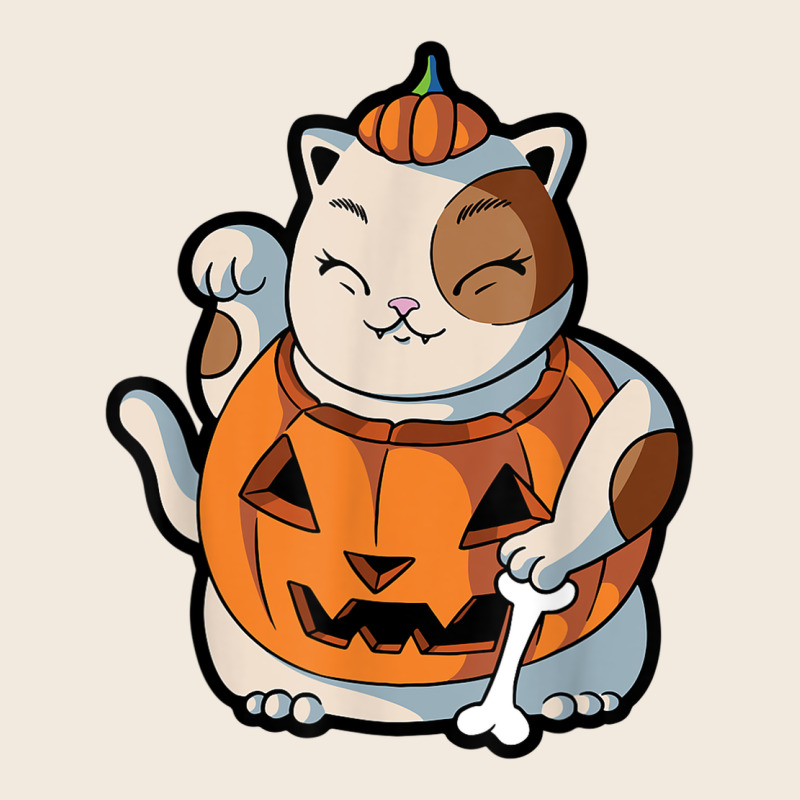 Cute Kawaii Maneki Neko Cat Halloween Pumpkin Costume Boys Zipper Hoodie by trangStudio | Teevron