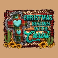 Christmas Begins With Christ Cross Vintage Tee | Teevron