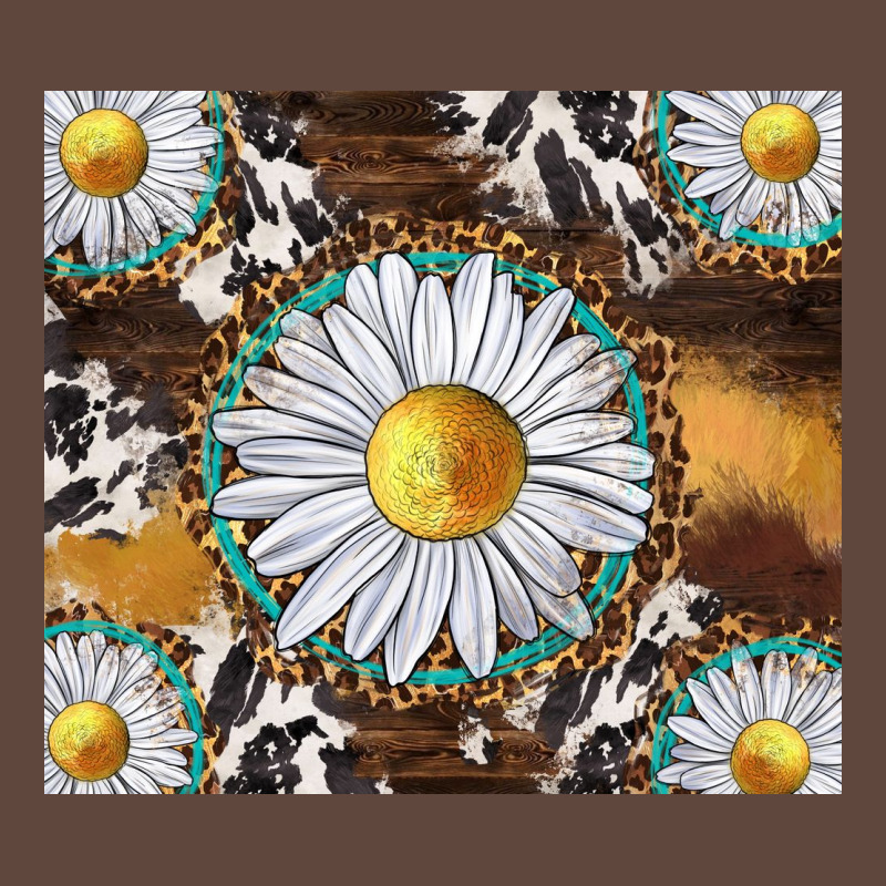 Western Daisy And Cowhide Tumbler Tbs Classic Tee by TumblerDesignByShophia | Teevron