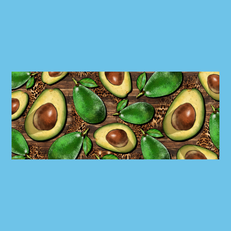 Avocados With Wood And Leopard Background 15 Oz Mug Premium Sweatshirt by BarkalooDesign | Teevron