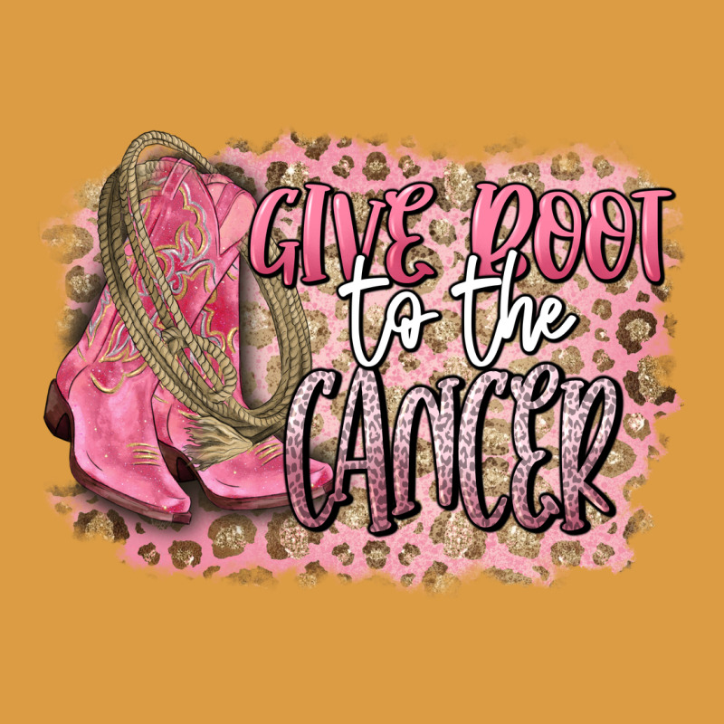 Give Boot To The Cancer Urban Heavy Tee by CowGirlArtShop | Teevron