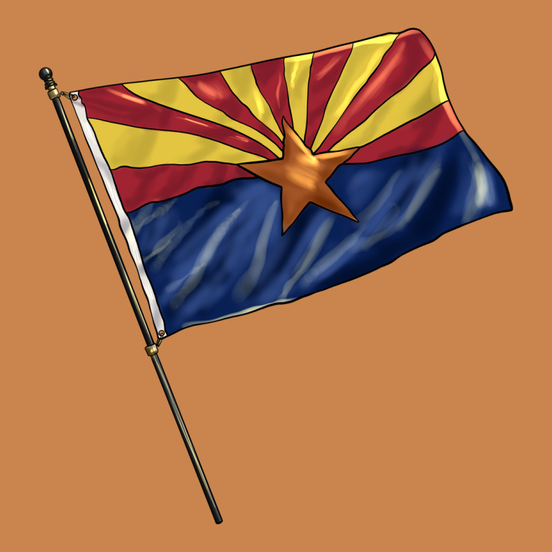 Arizona Flag Heavyweight Hoodie by BarkalooDesign | Teevron