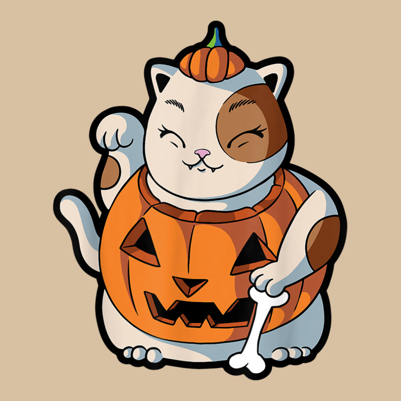 Cute Kawaii Maneki Neko Cat Halloween Pumpkin Costume Boys Heavyweight Hoodie by trangStudio | Teevron