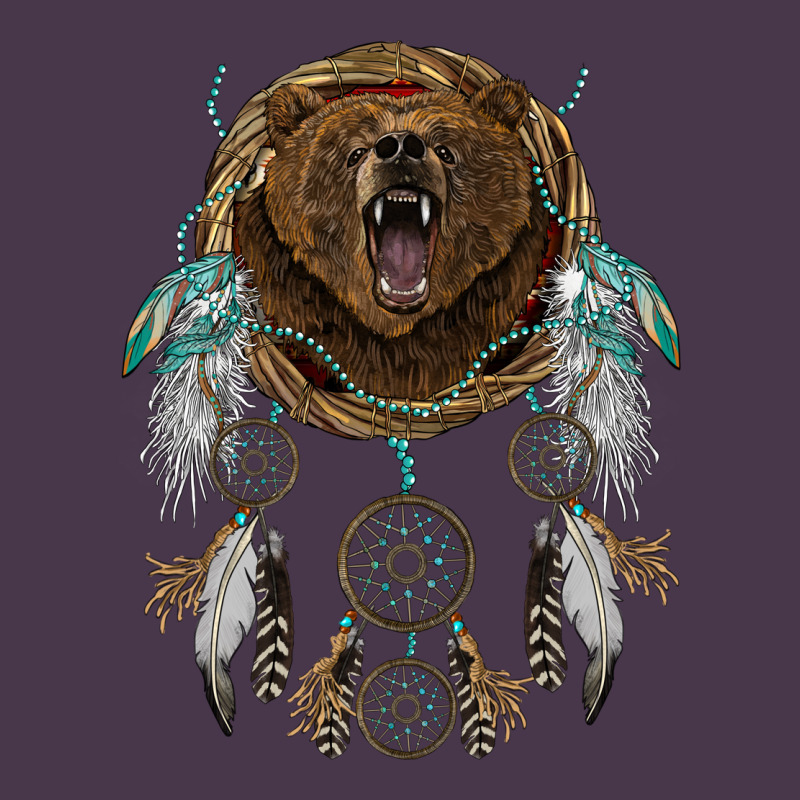 Bear  Native Dreamcatcher Heavyweight Hoodie by BarkalooDesign | Teevron