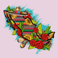 Mexico Map With Leopard And Sunflowers Ladies Tee | Teevron
