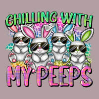 Chilling With My Peeps Easter Bunnies Vintage Hoodie | Teevron