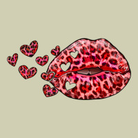 Kiss With Leopard And Hearts Heavy Core Tee | Teevron