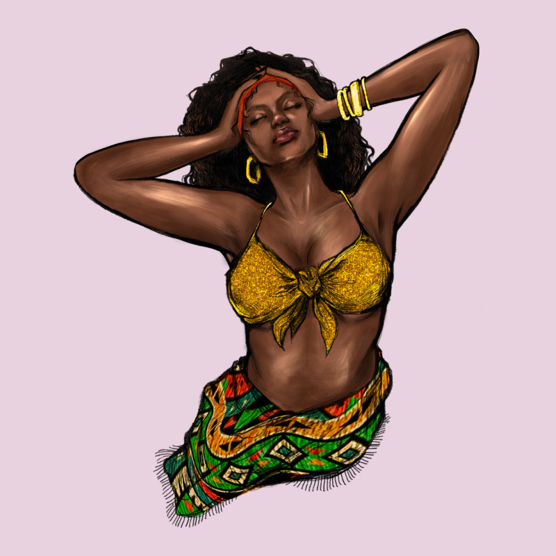 Black Woman Ladies Tee by NancyCooperArtShop | Teevron