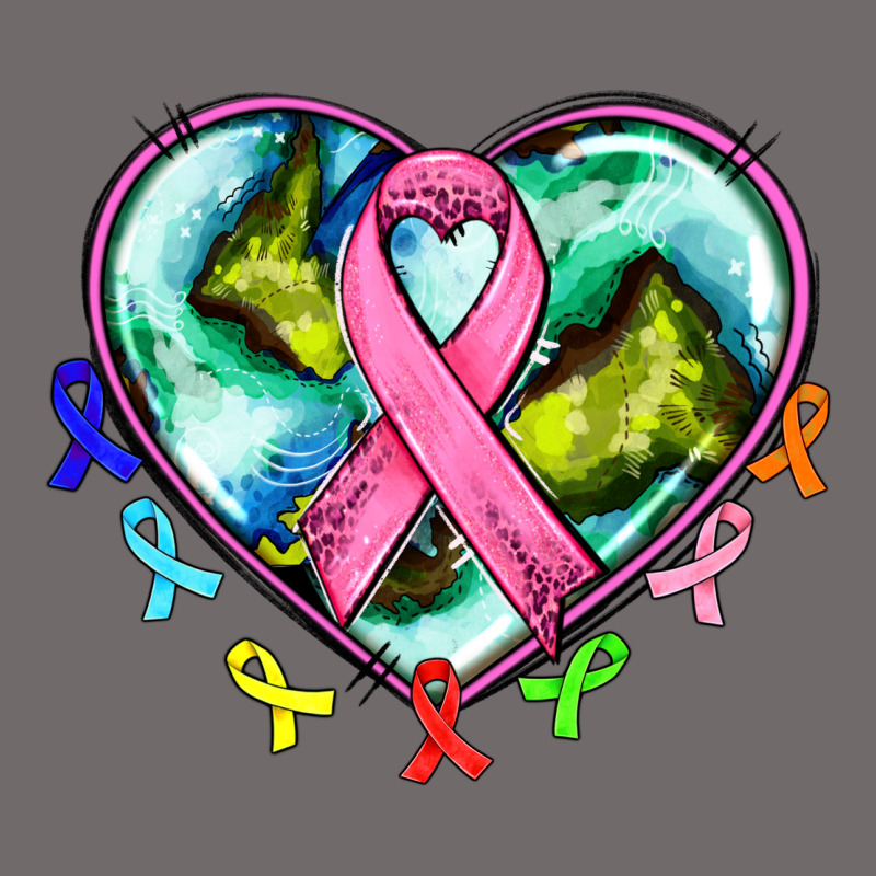 Heart Earth And Cancer Ribbon Urban Hoodie by AdoDesignShop | Teevron