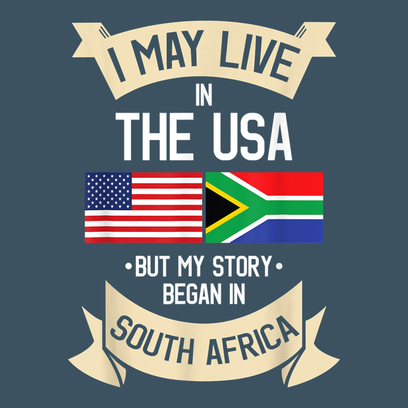 South Africa American Flag Usa South African Roots Gifts Urban Heavy Tee by trangStudio | Teevron