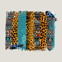 Aztec Leopard Glitter Brushstrokes Heavy Core Tee | Teevron