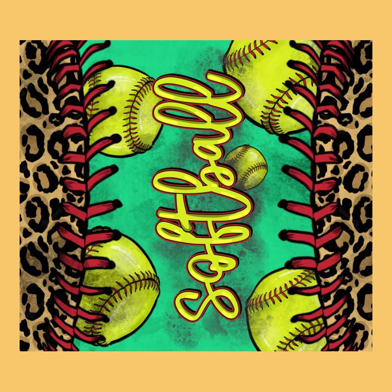 Softball Leopard Tumbler Vintage Hoodie by HowdyJamesFarm | Teevron