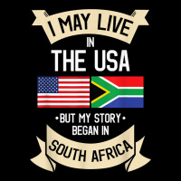 South Africa American Flag Usa South African Roots Gifts Heavy Core Tee | Teevron