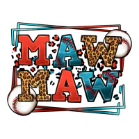 Baseball mawmaw leopard frame | Teevron