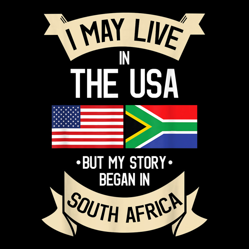 South Africa American Flag Usa South African Roots Gifts Premium Tee by trangStudio | Teevron