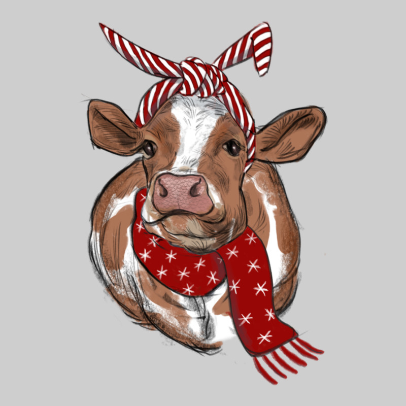 Christmas Scarf Heifer Premium Tee by RanaPortraitStore | Teevron